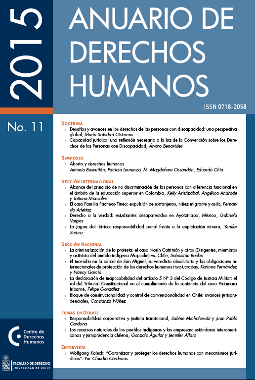 							View No. 11 (2015): Anuario de Derechos Humanos 2015
						